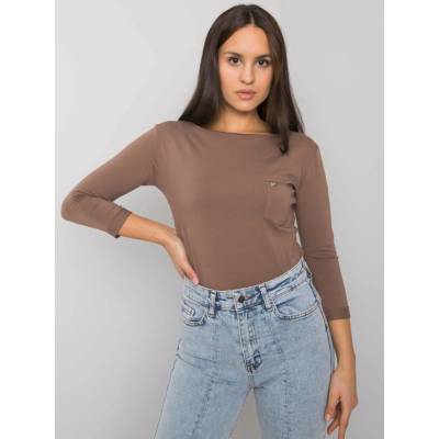 ! Feel Good Blouse RV-BZ-7316.06X-brown hnedá
