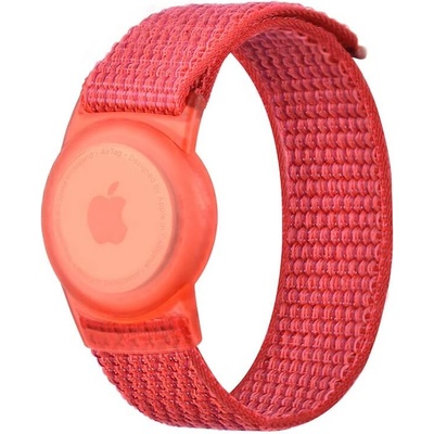 Mobile Origin Текстилна каишка за Apple AirTag - Mobile Origin Nylon AirTag Band (червен) (FRL-ATSTR-RED)