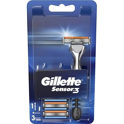 Gillette Sensor3 + 3 ks hlavic
