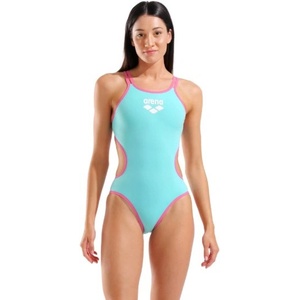 arena one double cross back water/shocking pink l - uk36