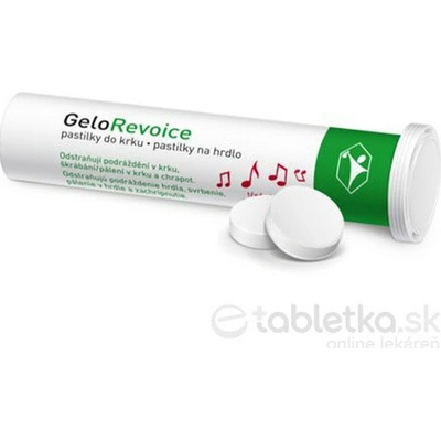 GeloRevoice pastilky na hrdlo čerešňa mentol 10 kusov