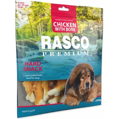 Rasco Pochúťka Premium kuracie obaľované kosti 80 g