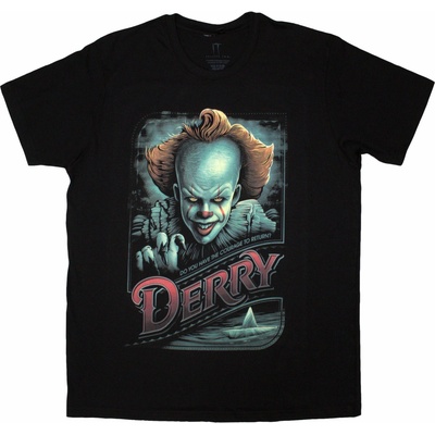 Tričko Pennywise Derry čierna