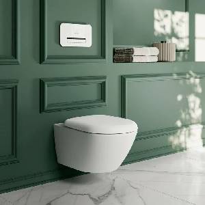 Villeroy & Boch Окачена тоалетна чиния Villeroy&Boch Antao TwistFlush Rimless, бяло мат Stone White CeramicPlus (4674T0RW)