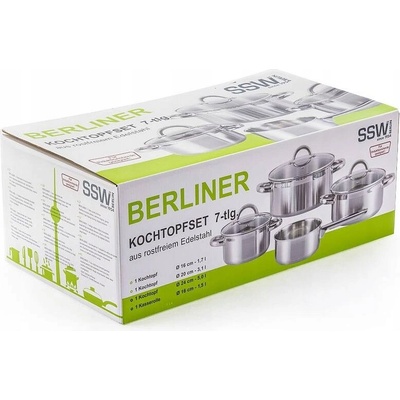 SSW Berlin Berliner, Sada hrnců ocel, 7 dílů