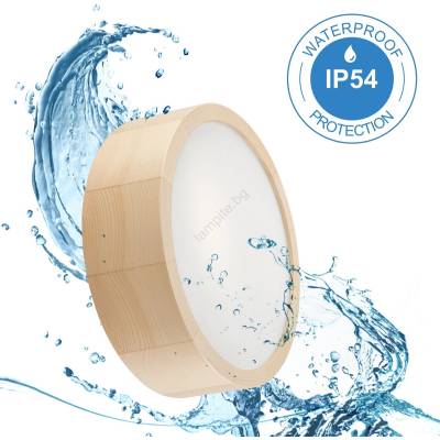 Потолен осветител NATURAL 2xE27/15W/230V IP54 борова, Ø 27 см (LA52229)