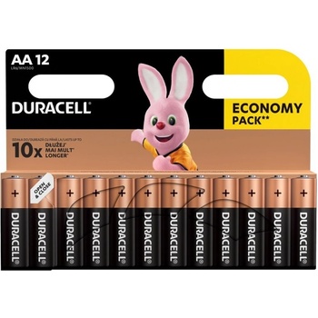 Duracell Alkalline AA 12ks 5000394203334
