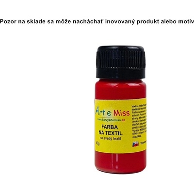 Farba na textil 40 g 53 tmavo červená
