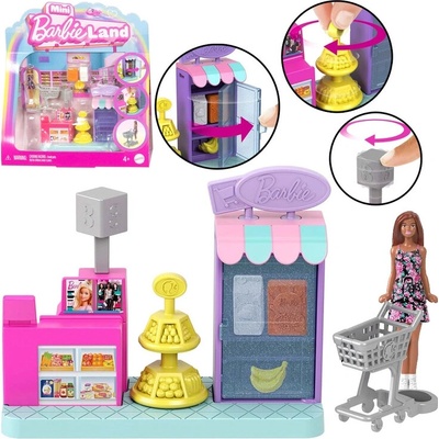 Barbie mini land herný set supermarket JCR33