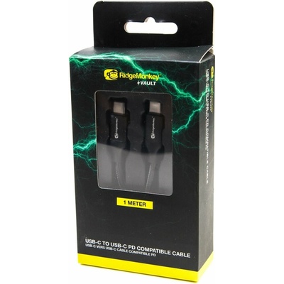 RidgeMonkey Napájací kábel Vault USB C to C Power Delivery Compatible Cable 1m
