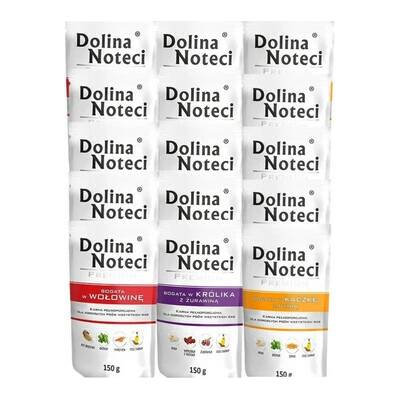 Dolina Noteci Směs příchutí: králík kachna a hovězí maso 15 x 150 g