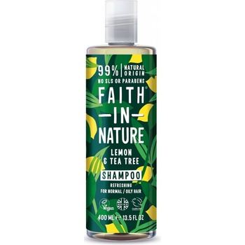 faith in Nature přírodní šampon proti lupům Citron & Tea Tree 400 ml