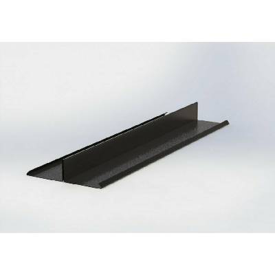 Rozdělovací lišta r.š.250mm pozink Lakovaný RAL 8019 šedohnědá s folií dl.2m