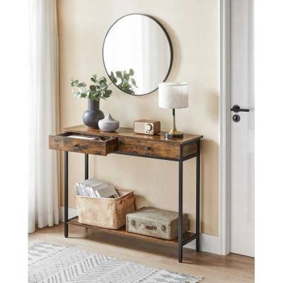 Konzola Songmics odtiene hnedej matné 120 x 80 x 30cm
