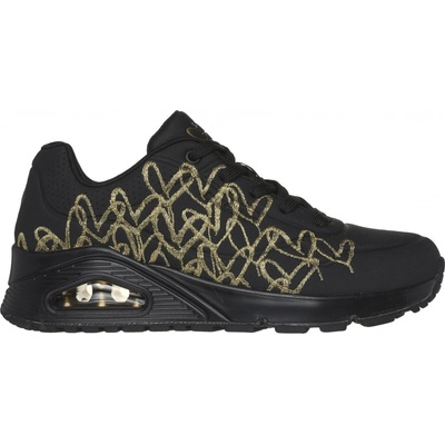 Skechers uno golden heart 177975-BKGD černá