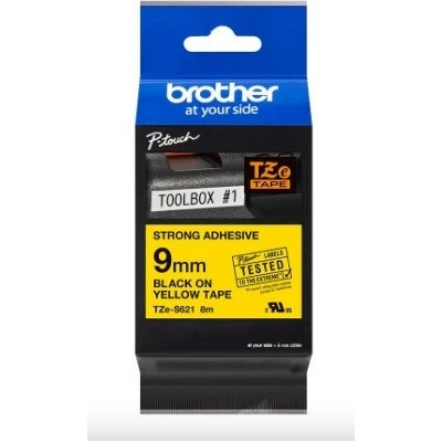BROTHER TZE-S621 čierna na žltej permanentná 9 mm