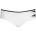 KARL LAGERFELD Дамски бански долнище Karl Lagerfeld, XS, Бял (KL22WBT12_BIANCO_WHITE)