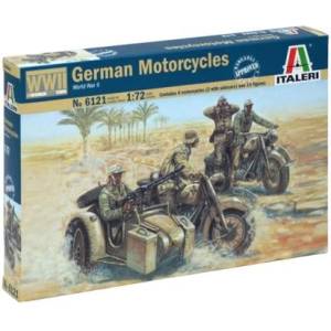 Italeri Комплект модел фигури 6121 - Втората световна война - НЕМСКИ МОТОЦИКЛЕТИ (1: 72)