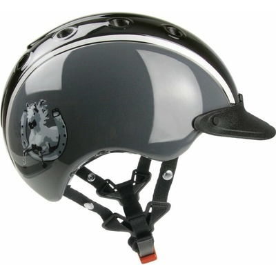 CASCO Jezdecká přilba Nori dětská černo šedá – Zboží Mobilmania