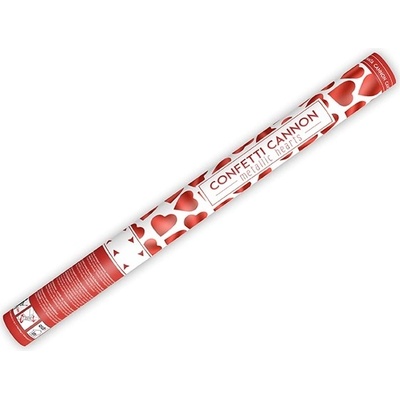 Partydeco vystřelovací konfety srdíčka červené 60 cm – Zboží Mobilmania