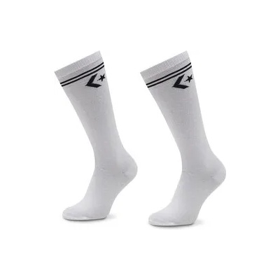 Converse Комплект 2 чифта дълги чорапи дамски E1025W-2009 Бял (E1025W-2009)