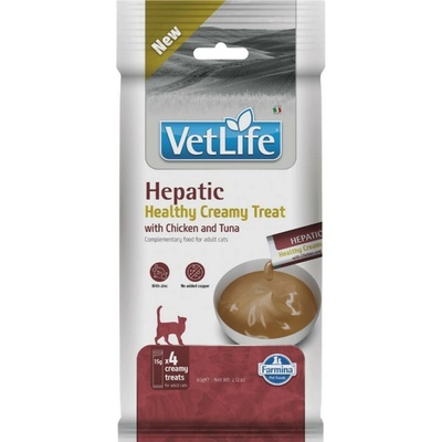 Vet Life Feline Creamy Treat pamlsek Hepatic Chicken & Tuna 60 g
