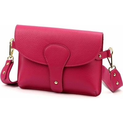 Luka dámska kožená crossbody kabelka fuksia na telefón 24-076