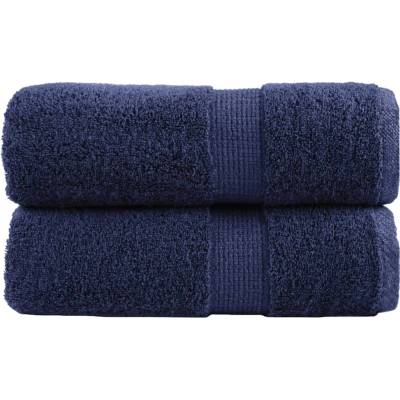 vidaXL Премиум кърпи за пране SOLUND 2 бр. тъмносини 30x30 см 600 г/м2 (137251)