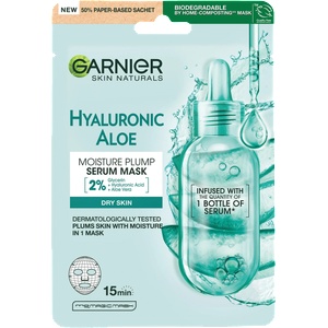 Garnier skin naturals Маска за лице Hyaluronic Aloe Serum Sheet Mask, 1 бр (2118527)