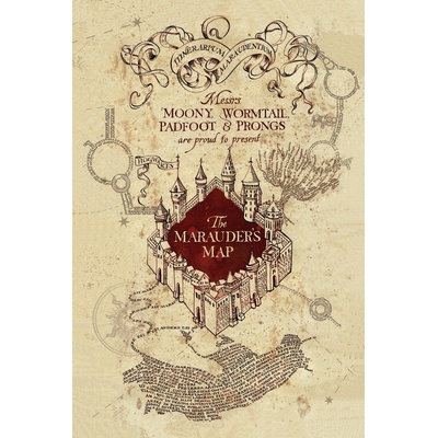 Europosters Plagát, Obraz - Harry Potter - Záškodnícka mapa, 26.7 × 40 cm
