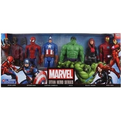 Hasbro Avengers Marvel Sada 6 Figurek vdova Iron Man Star Lord Amerika Hulk Spiderman