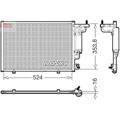 Kondenzátor, klimatizace DENSO DCN10059