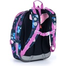 Topgal batoh s motýlky a fialovými detaily Lynn 21007 G modrá