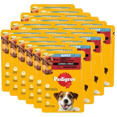 PEDIGREE Adult консерви с говеждо и агнешко в сос 24 x 100 г
