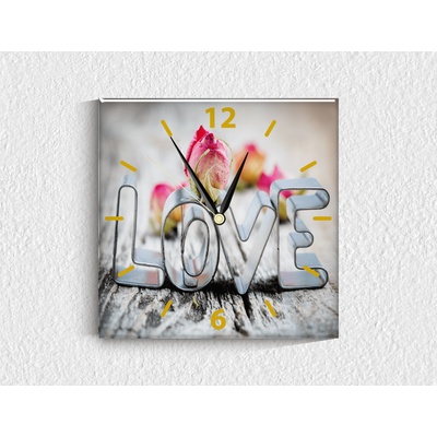 Стъклен стенен часовник 041