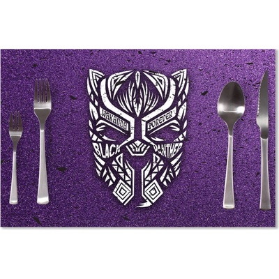 Sablio Prestieranie BLACK PANTHER wakanda forever Biely 40x30cm