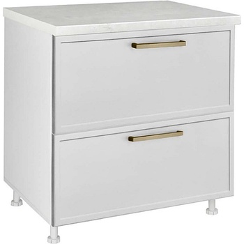 Matis Кухненски шкаф долен с две чекмеджета alba d80 2f pl-box бяло