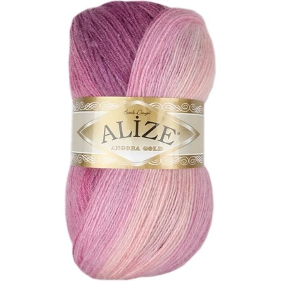 Alize Angora Gold Batik 1895 ružovo fialová