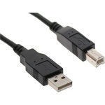 VCOM Кабел VCom - CU201-B, USB-A/USB-B, 3 m, черен (CU201-B-3m)