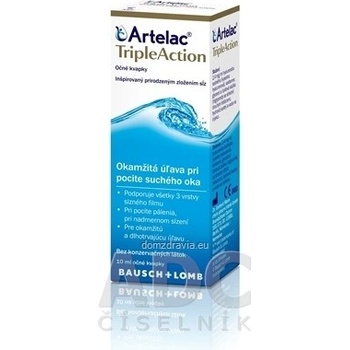 Bausch & Lomb Očné kvapky Artelac TripleAction 10 ml