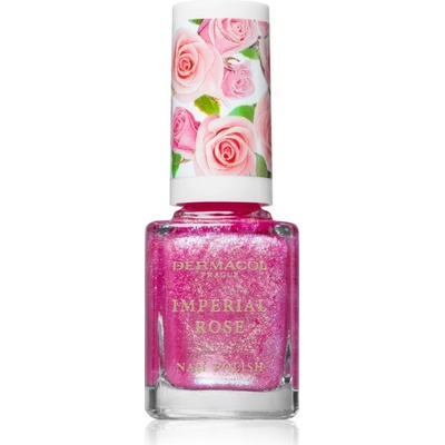 Dermacol Imperial Rose lak na nechty trblietavý 03 11 ml