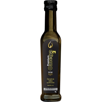 Nom-Oils Omega 3 prémium čistý rybí olej API 240 ml