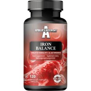 Apollo's Hegemony Iron Balance Chelated Iron & Vit C & Lactoferrin [120 капсули]