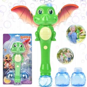 Bublinková hůlka dinosaurus a světlem