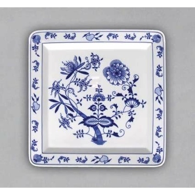 Cibulak Tanier štvorhranný 27,5 x 27,5 cm 1030g Originálny Český Porcelán Dubí