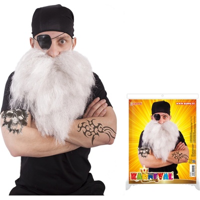 Vousy pirátské se šátkem a klapkou