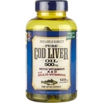 Holland & Barrett Cod Liver Oil 500 mg | With Multi Vitamins [180 Гел капсули]