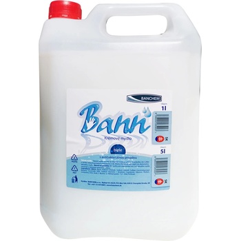 Bann antibakteriálne tekuté krémové mydlo biele 5 l