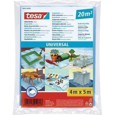 Fólia tesa® Universal, zakrývacia LDPE, pevná 17mi, modrá, 5x4 m
