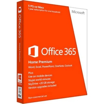 Microsoft Office 365 Home Premium P2 ENG (1 User/5 Device/1 Year) 6GQ-00684